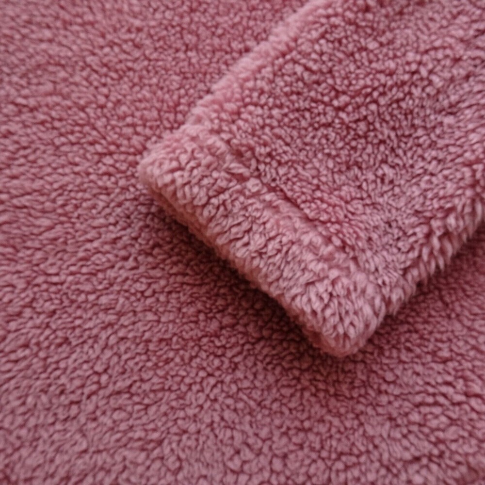 LOFT Women's Fleece Sweater Pink Mauve Comfy Soft Plush  Athleisure Size M - Picture 6 of 11